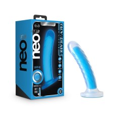 Neo Elite - Glow in the Dark - Tao - 7 Inch Silicone Dual Density Dildo - Neon Blue Neo Elite - Glow in the Dark - Tao - 7 Inch Silicone Dual Density Dildo - Neon Blue
