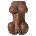 Cloud 9 Mini Body Dual Stroker Pleasure Pussy and  Ass - Brown