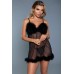 Farrah Babydoll - Large/ X-Large - Black