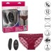 Remote Control Lace Panty Set - S/ M - Burgundy