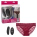 Remote Control Lace Panty Set - L/ XL - Burgundy