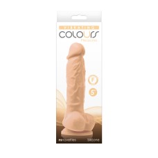 Colours - Pleasures - Vibrating - 5 Inch Dildo - White Colours - Pleasures - Vibrating - 5 Inch Dildo - White