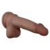 Flexskin Poseable Dildo - 7.75 Inch - Dark