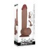 Flexskin Poseable Dildo - 7.75 Inch - Dark