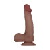 Flexskin Poseable Dildo - 7.75 Inch - Dark