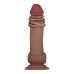 Flexskin Poseable Dildo - 7.75 Inch - Dark