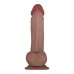 Flexskin Poseable Dildo - 7.75 Inch - Dark