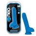 Neo Elite - 9 Inch Silicone Dual Density Cock With Balls - Blue