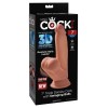 7 Inch Triple Density Cock With Swinging Balls - Tan