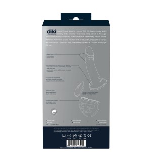 Diki Rechargeable Vibrating Dildo With Harness - Just Black Diki Rechargeable Vibrating Dildo With Harness - Just Black