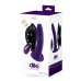 Diki Rechargeable Vibrating Dildo With Harness - Deep Purple