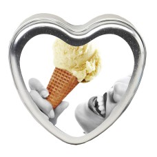 Edible Heart Candle - Vanilla - 4 Oz. Edible Heart Candle - Vanilla - 4 Oz.