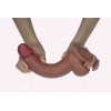 Get Lucky 9 Inch Real Skin Dong - Light Brown