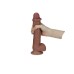 Real Skin 9" Dual Layer Dildo - Light Brown