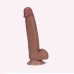 Get Lucky 9 Inch Real Skin Dong - Light Brown Get Lucky 9 Inch Real Skin Dong - Light Brown