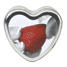 Edible Heart Candle - Strawberry - 4 Oz. Edible Heart Candle - Strawberry - 4 Oz.