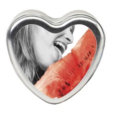 Edible Heart Candle - Watermelon - 4 Oz. Edible Heart Candle - Watermelon - 4 Oz.