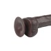 Real Skin 9" Dual Layer Dildo - Dark Brown