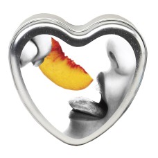 Edible Heart Candle - Peach - 4 Oz. Edible Heart Candle - Peach - 4 Oz.