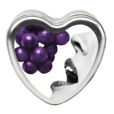 Edible Heart Candle - Grape - 4 Oz. Edible Heart Candle - Grape - 4 Oz.