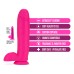 Neo Elite - 10 Inch Silicone Dual Density Cock with Balls - Neon Pink