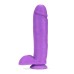 Neo Elite - 10 Inch Silicone Dual Density Cock with Balls - Neon Purple Neo Elite - 10 Inch Silicone Dual Density Cock with Balls - Neon Purple