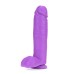 Neo Elite - 10 Inch Silicone Dual Density Cock with Balls - Neon Purple Neo Elite - 10 Inch Silicone Dual Density Cock with Balls - Neon Purple