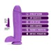 Neo Elite - 10 Inch Silicone Dual Density Cock with Balls - Neon Purple Neo Elite - 10 Inch Silicone Dual Density Cock with Balls - Neon Purple