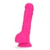 Neo Elite - 9 Inch Silicone Dual Density Cock With Balls - Neon Pink
