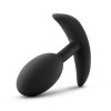 Anal Adventures - Platinum - Silicone Vibra Slim Plug -Medium - Black