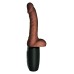 7.5 Inch Thrusting Cock With Balls - Brown 7.5 Inch Thrusting Cock With Balls - Brown
