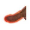 7.5 Inch Thrusting Cock With Balls - Brown