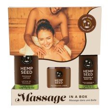 Hemp Seed Massage in a Box Gift Set - Naked in the Woods