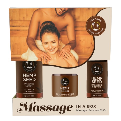 Hemp Seed Massage in a Box Gift Set - Isle of You Hemp Seed Massage in a Box Gift Set - Isle of You