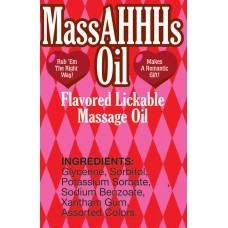 Massahhhs Lickable and Warming Massage Oil Massahhhs Lickable and Warming Massage Oil