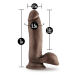 Dr. Skin Glide - 7 Inch Self Lubricating Dildo With Balls - Chocolate Dr. Skin Glide - 7 Inch Self Lubricating Dildo With Balls - Chocolate