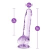 Naturally Yours - 8 Inch Crystalline Dildo - Amethyst