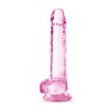 Naturally Yours - 7 Inch Crystalline Dildo - Rose
