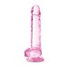 Naturally Yours - 7 Inch Crystalline Dildo - Rose Naturally Yours - 7 Inch Crystalline Dildo - Rose