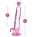 Naturally Yours - 7 Inch Crystalline Dildo - Rose Naturally Yours - 7 Inch Crystalline Dildo - Rose