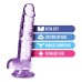 Naturally Yours - 7 Inch Crystalline Dildo - Amethhyst Naturally Yours - 7 Inch Crystalline Dildo - Amethhyst