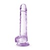 Naturally Yours - 7 Inch Crystalline Dildo - Amethhyst