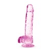 Naturally Yours - 6 Inch Crystalline Dildo - Rose