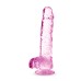 Naturally Yours - 6 Inch Crystalline Dildo - Rose Naturally Yours - 6 Inch Crystalline Dildo - Rose
