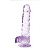 Naturally Yours - 6 Inch Crystalline Dildo - Amethyst