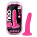 Neo Elite - 6 Inch Silicone Dual Density Cock - Neon Pink