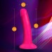Neo Elite - 6 Inch Silicone Dual Density Cock - Neon Pink