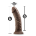 Dr. Skin Glide 8 Inch Self Lubricating Dildo -  - Chocolate