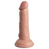 King Cock Elite 6 Inch Silicone Dual Density Cock - Light