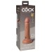 King Cock Elite 6 Inch Silicone Dual Density Cock - Tan